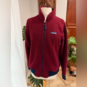 Patagonia Burgundy Full Zip Fleece Jacket | Women’s M